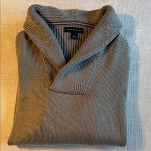 Banana Republic Men's Gray Shawl Neck Sweater